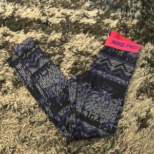 Patterned Nike Pro Leggings